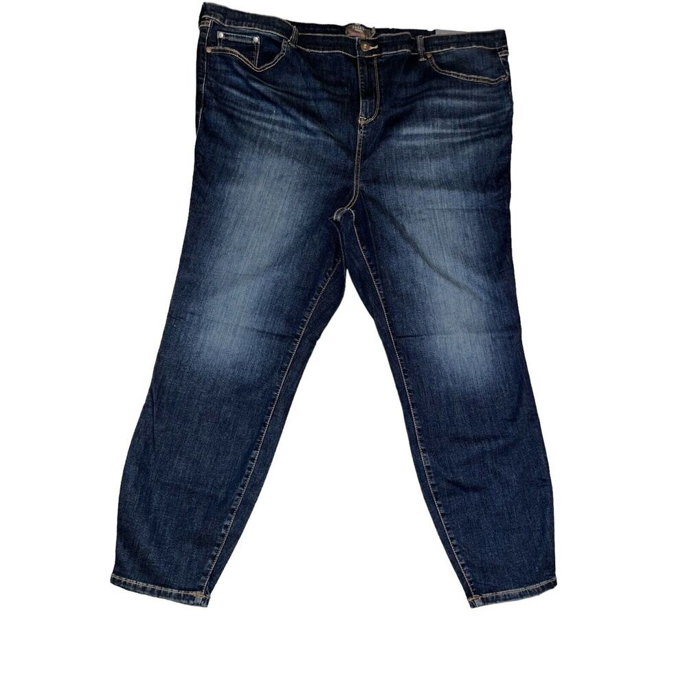NEW Torrid Jeans 26T Womens Plus Size Blue Denim Midfit Super Skinny Super Soft